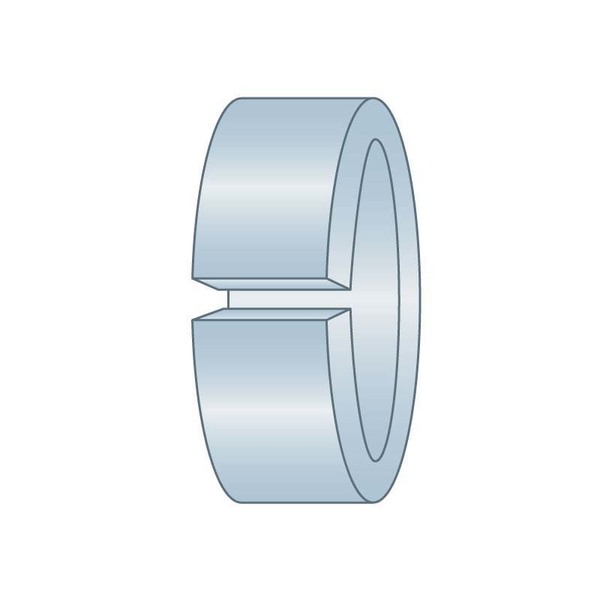 Spirol Pipe Spacer, 1/4 in Screw Size, Zinc Clear Trivalent High Carbon Steel, 1/2 in Overall Lg CL200-250-0500Z3